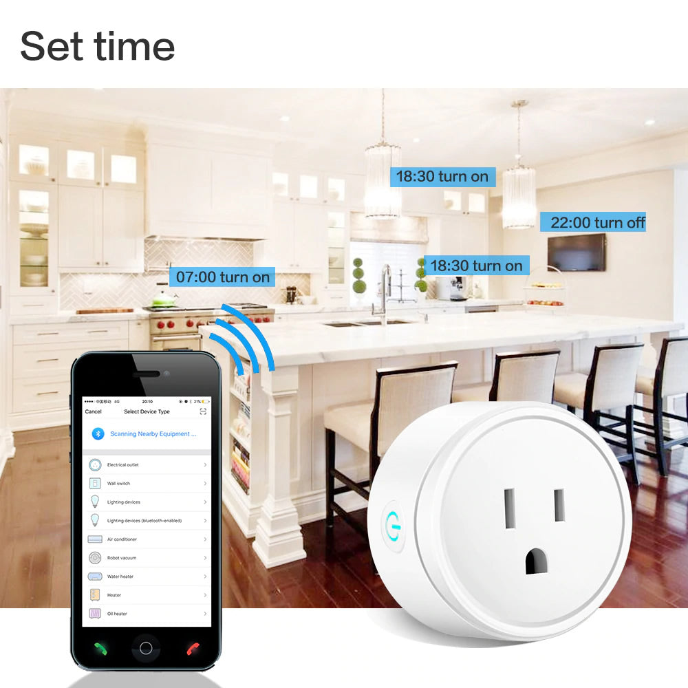 Enchufe Inteligente WiFi Smart Plug - Compatible con Alexa y Google Home