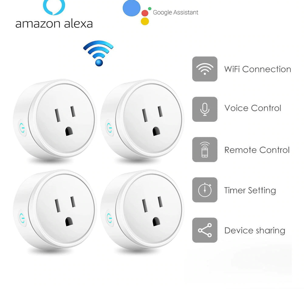 Enchufe Inteligente WiFi Smart Plug - Compatible con Alexa y Google Home